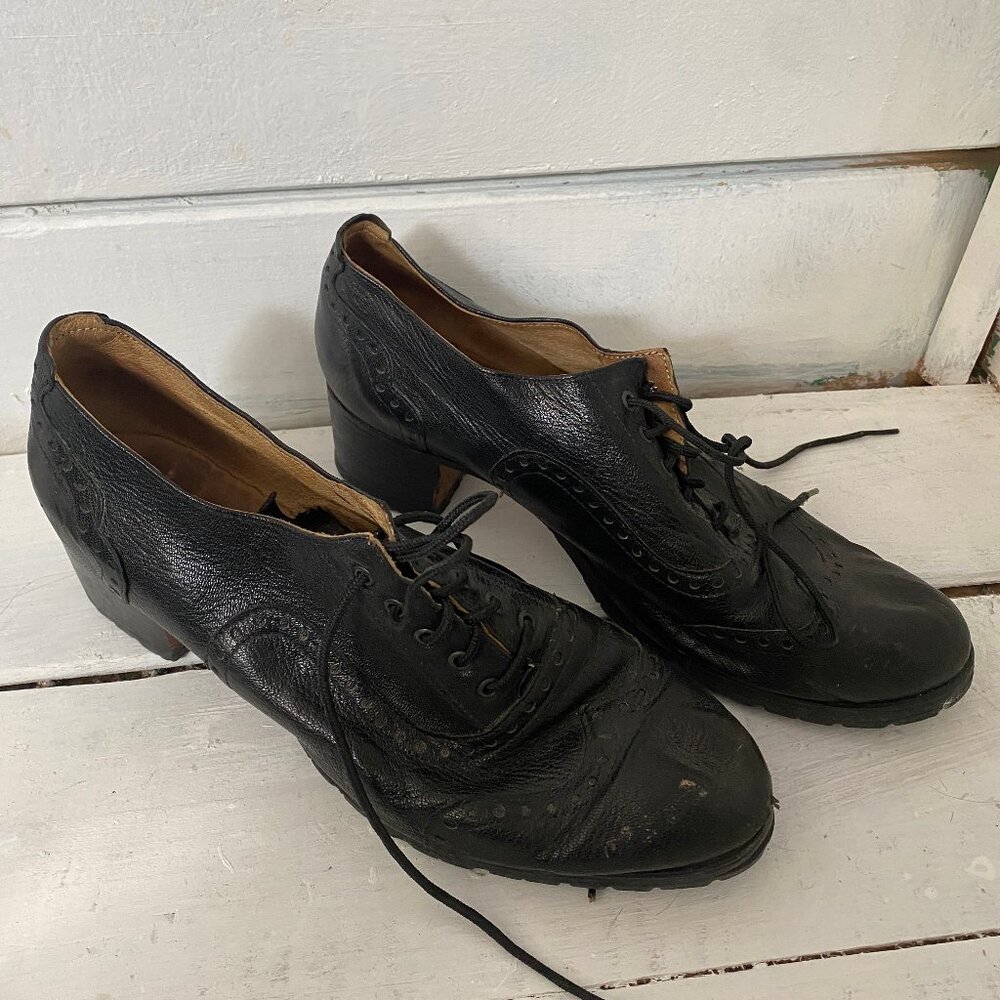 Vintage Black John Fluevog Dress Shoes Women 12 US